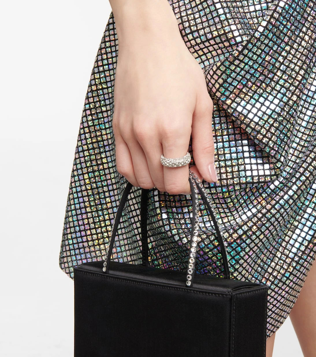 Amina Muaddi - Cameron crystal-embellished ring