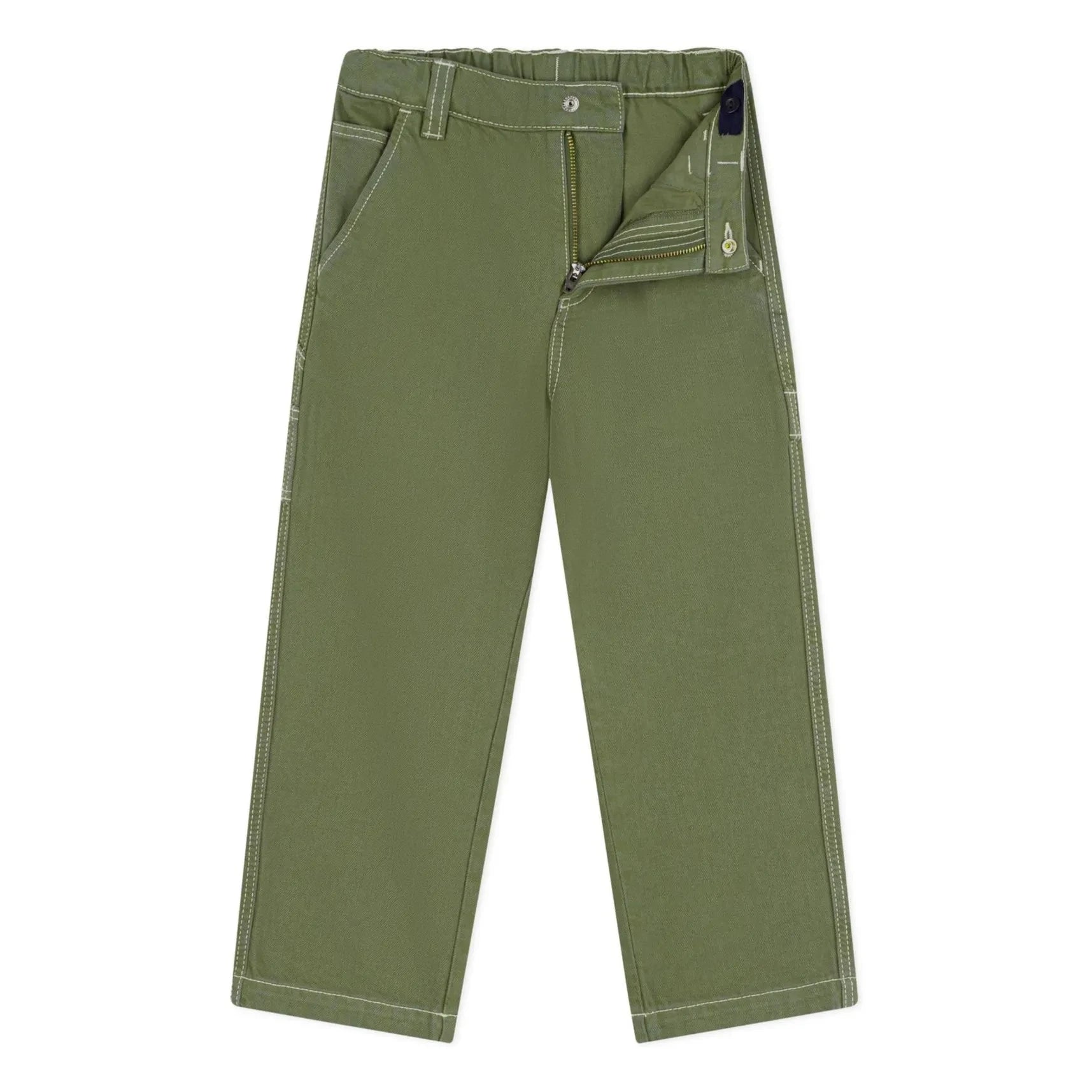 Petit Bateau - Carpenter Organic Cotton Jeans | Khaki