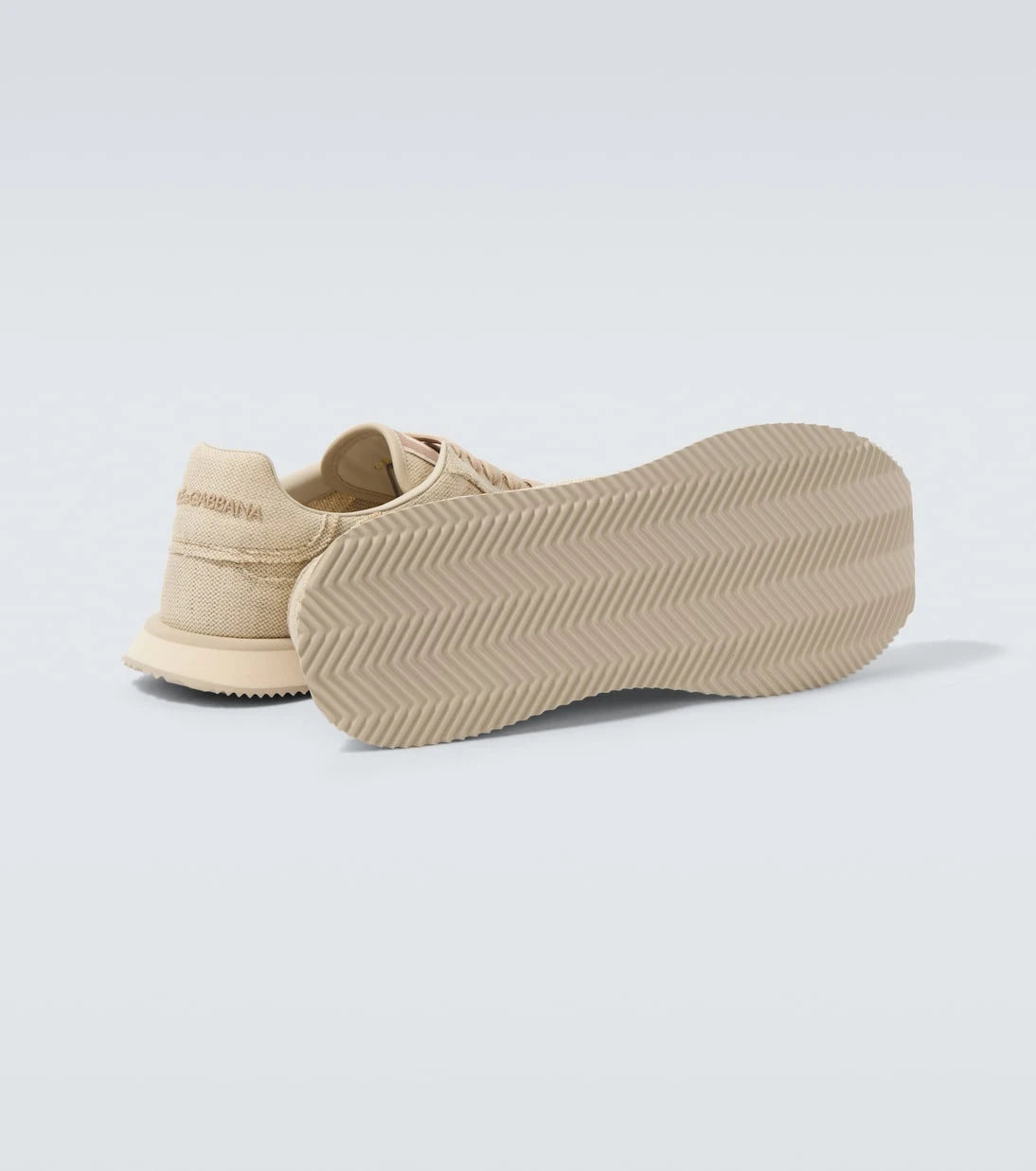 Dolce&Gabbana - Leather-trimmed canvas sneakers