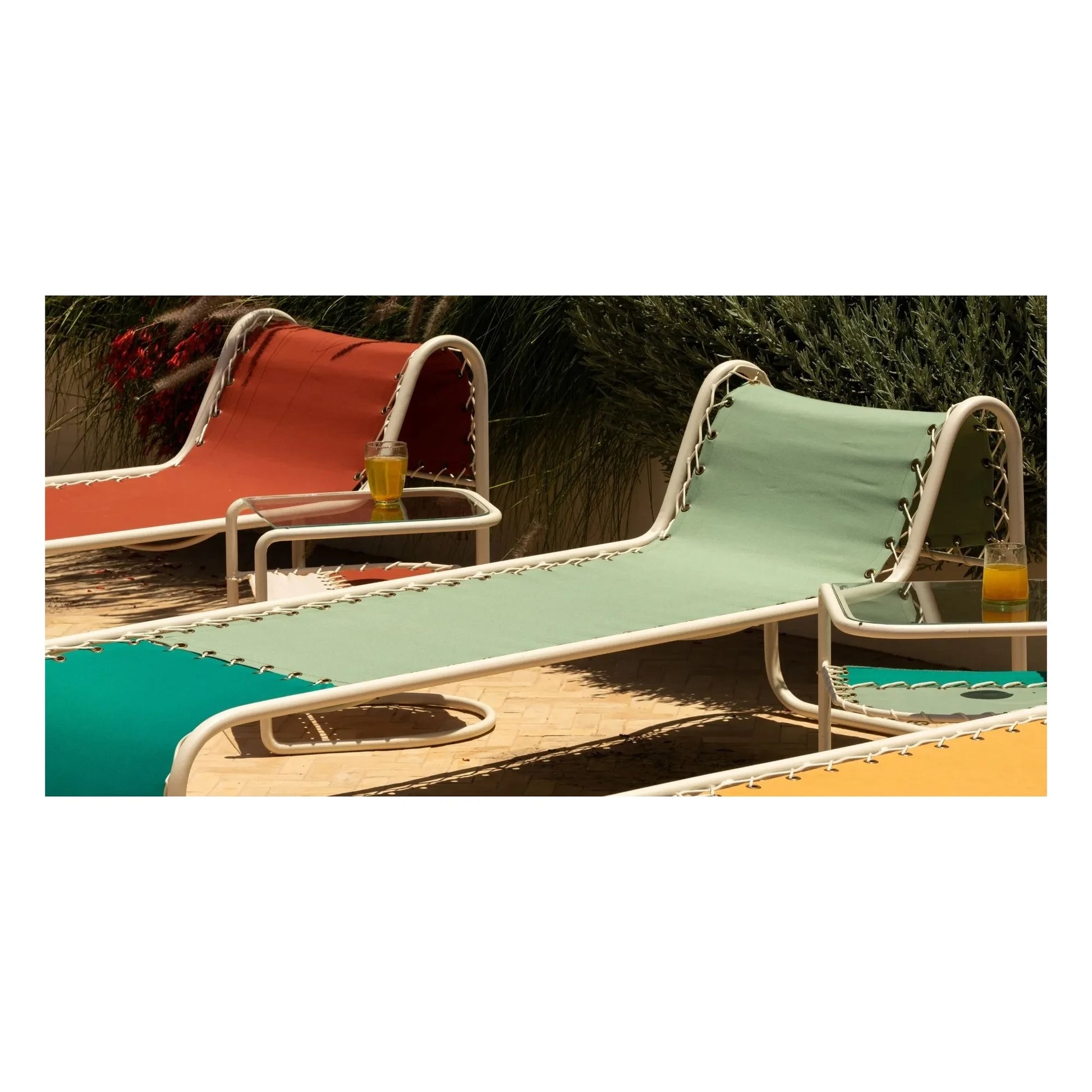Honoré - Campo outdoor deckchair  | Fern