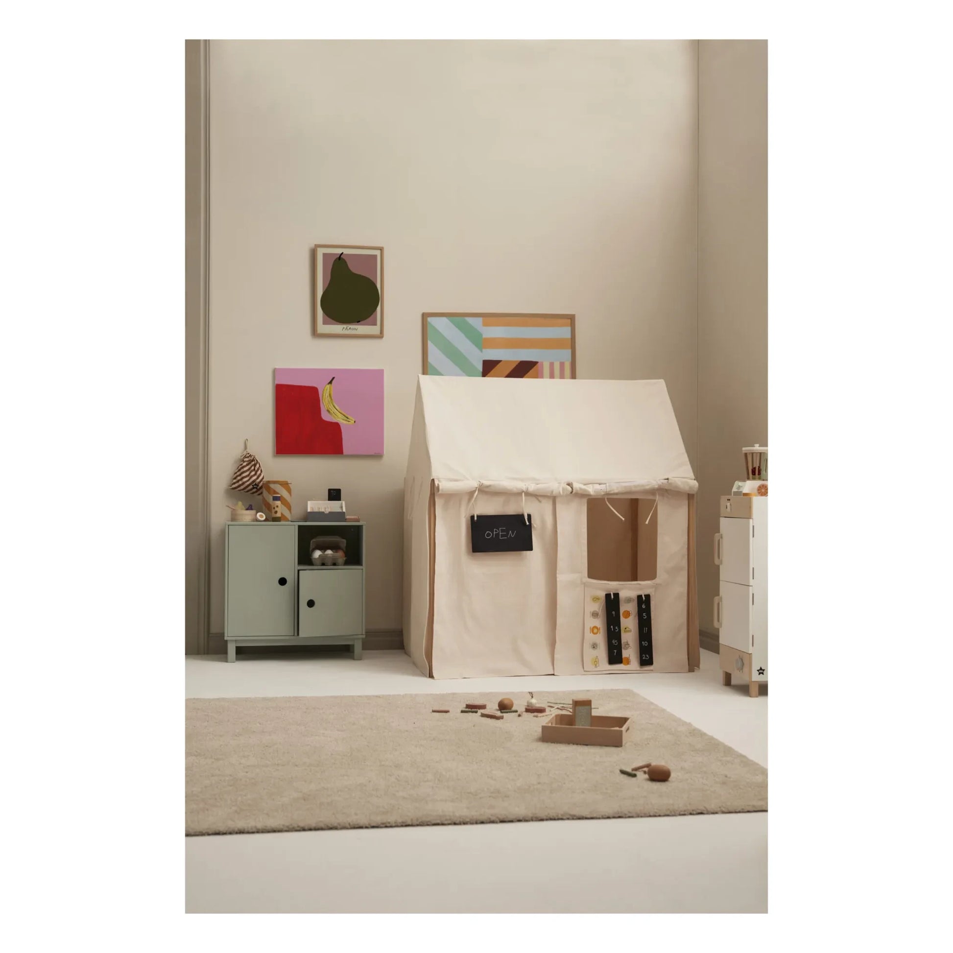 Kid's Concept - Cotton and Wood House | Off white