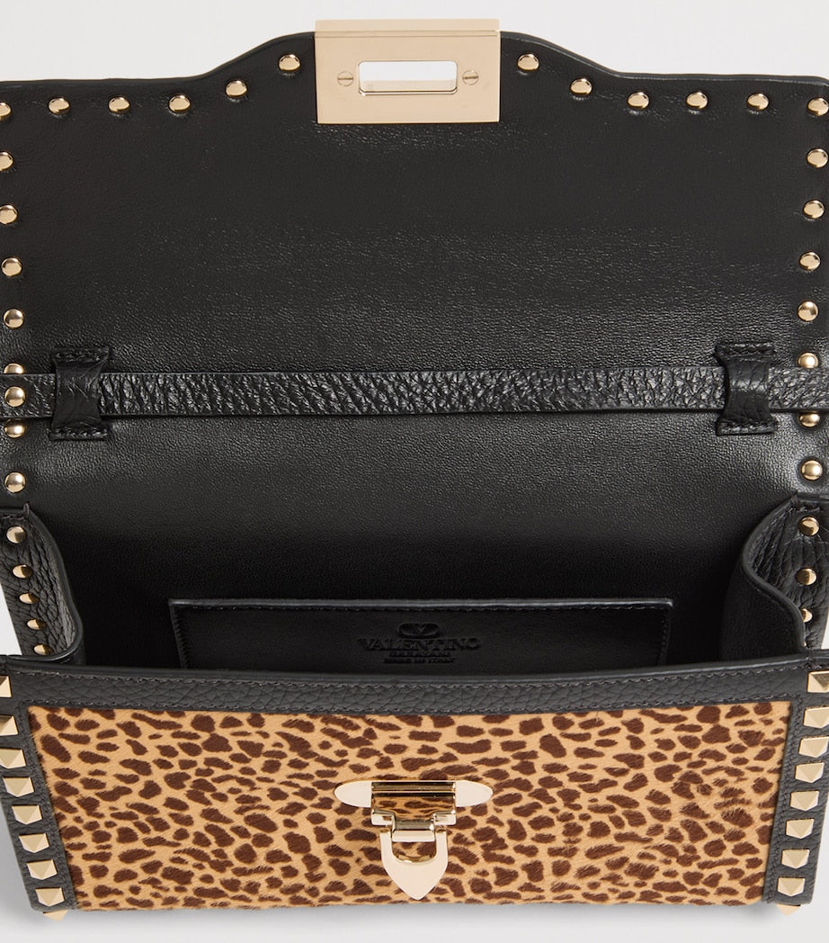 Small Leather Rockstud Shoulder Bag