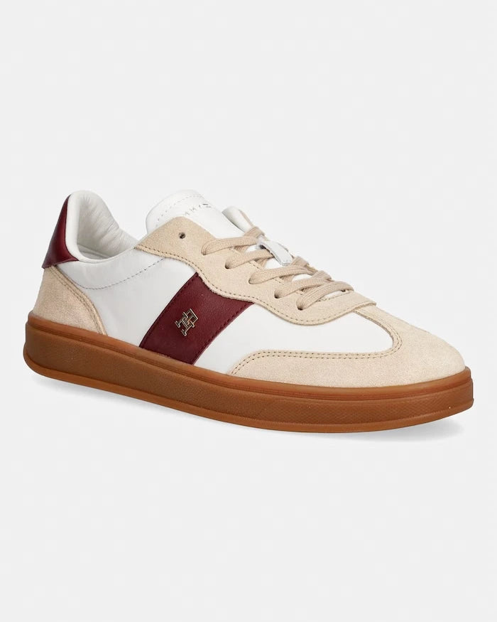 Tommy Hilfiger TH PREMIUM HERITAGE SNEAKER kadın deri spor ayakkabı