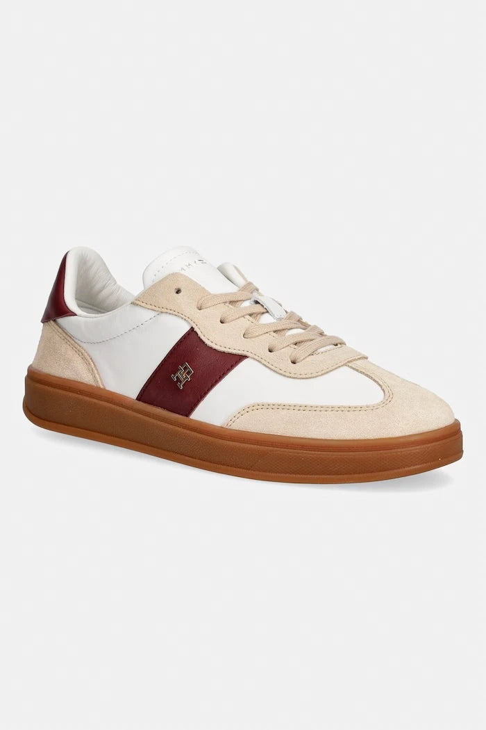 Tommy Hilfiger TH PREMIUM HERITAGE SNEAKER kadın deri spor ayakkabı