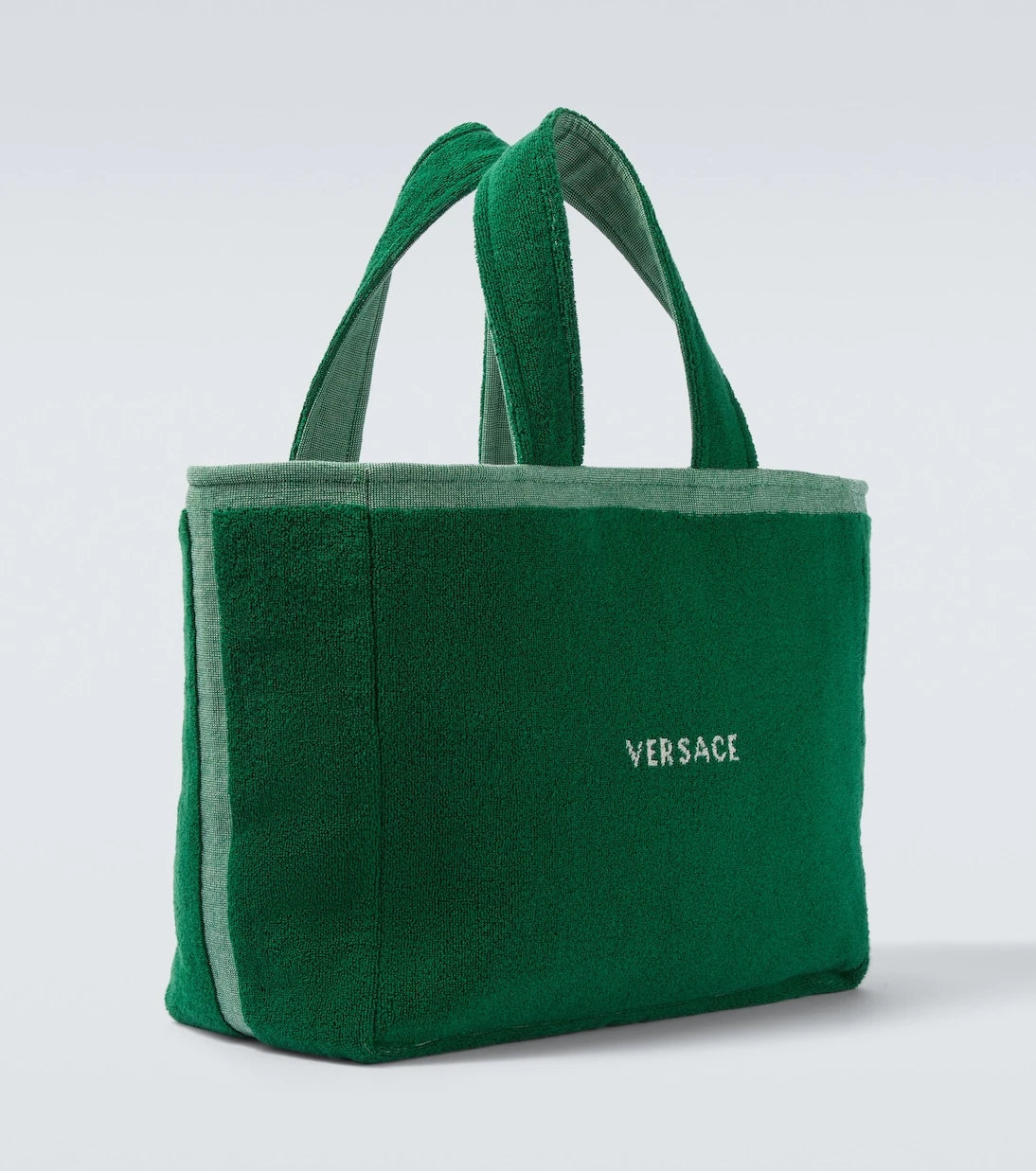 Versace - Medusa cotton-terry jacquard tote bag