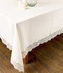 Linen Lace-Trim Elite Tablecloth (170cm x 270cm)