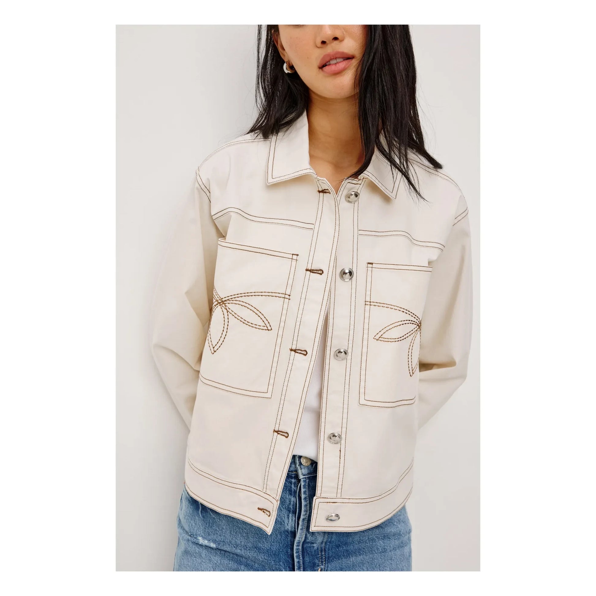 Rails - Briggs Embroidery Jacket | Ivory