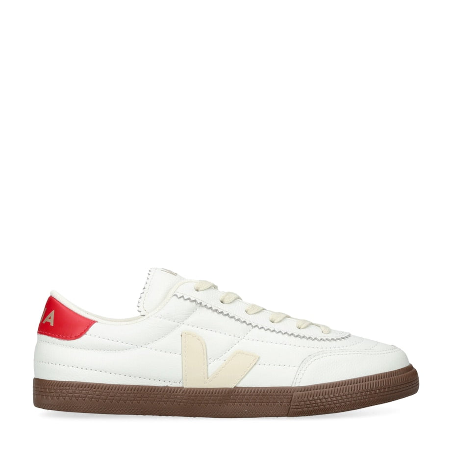 Veja Red Leather Panenka Sneakers