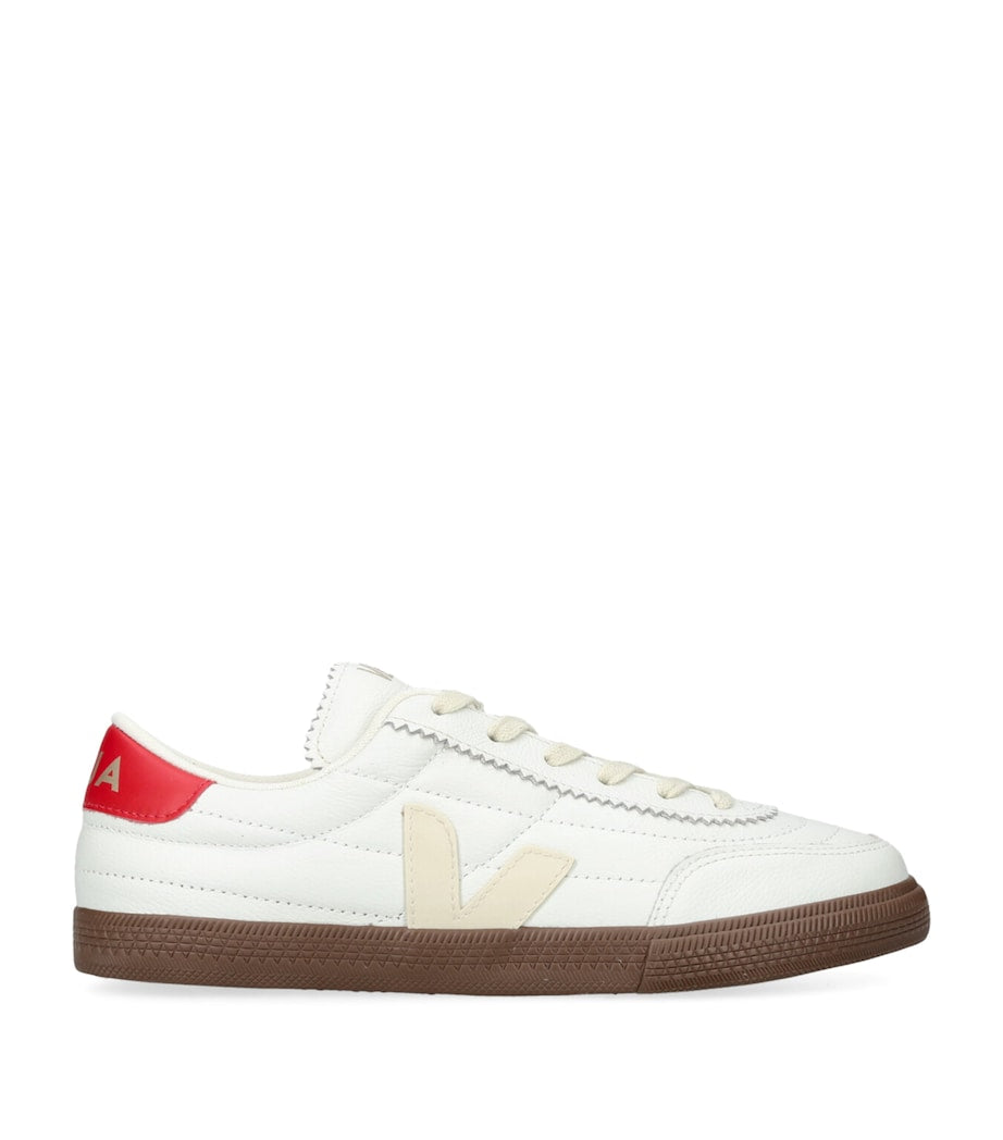 Veja Red Leather Panenka Sneakers