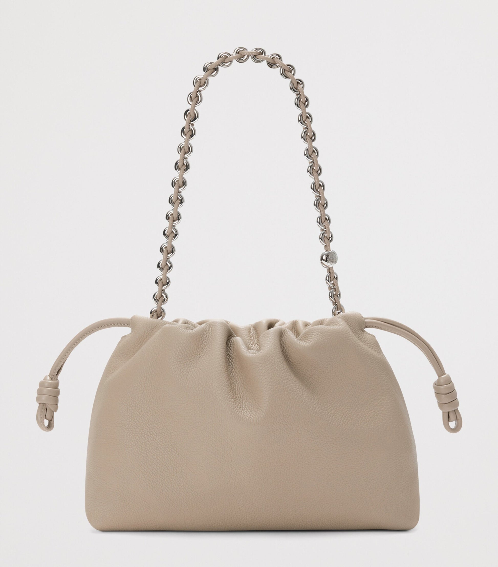 Medium Leather Flamenco Shoulder Bag