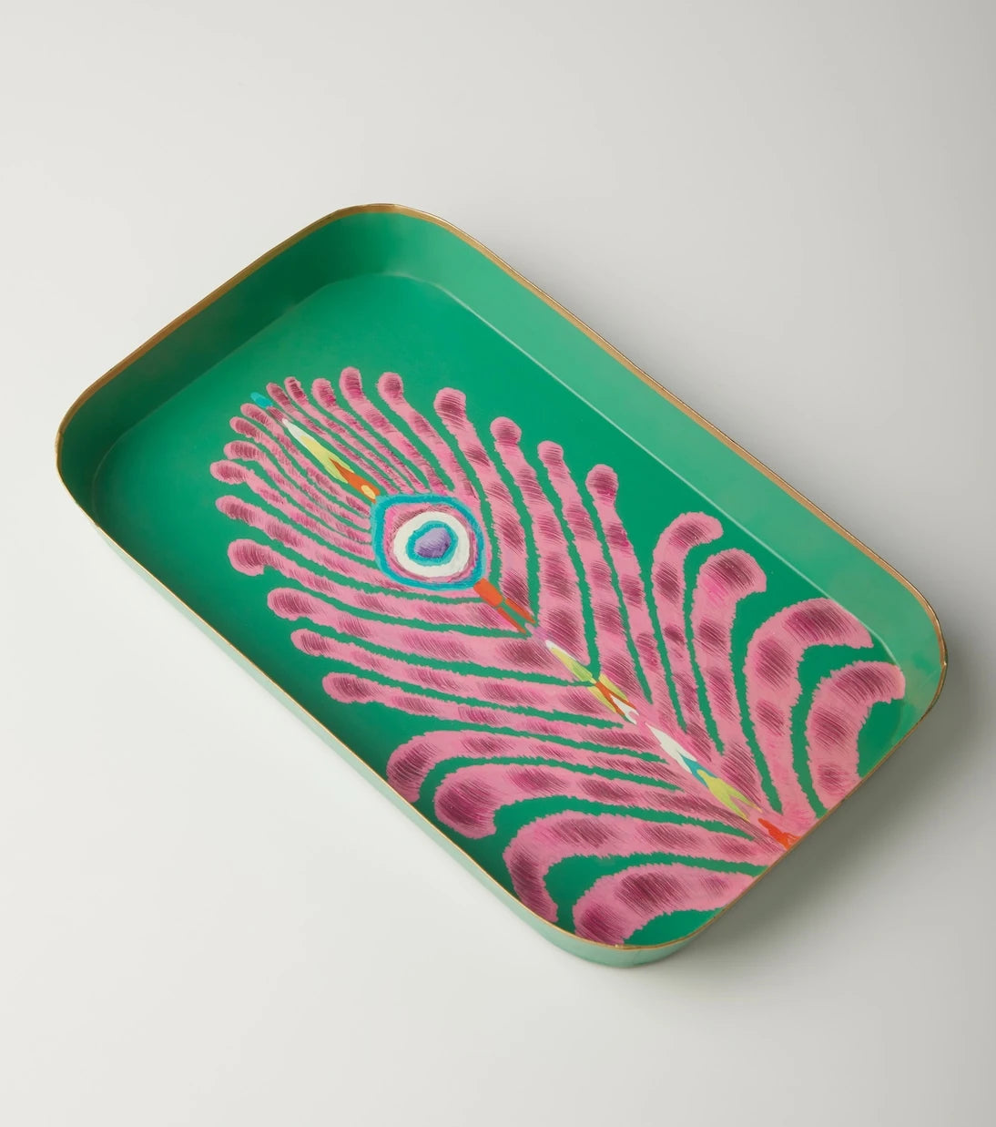 Les-Ottomans - Peacock tray by Matthew Williamson