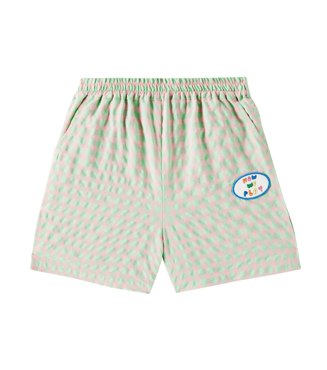 Jellymallow - Play checked cotton-blend shorts