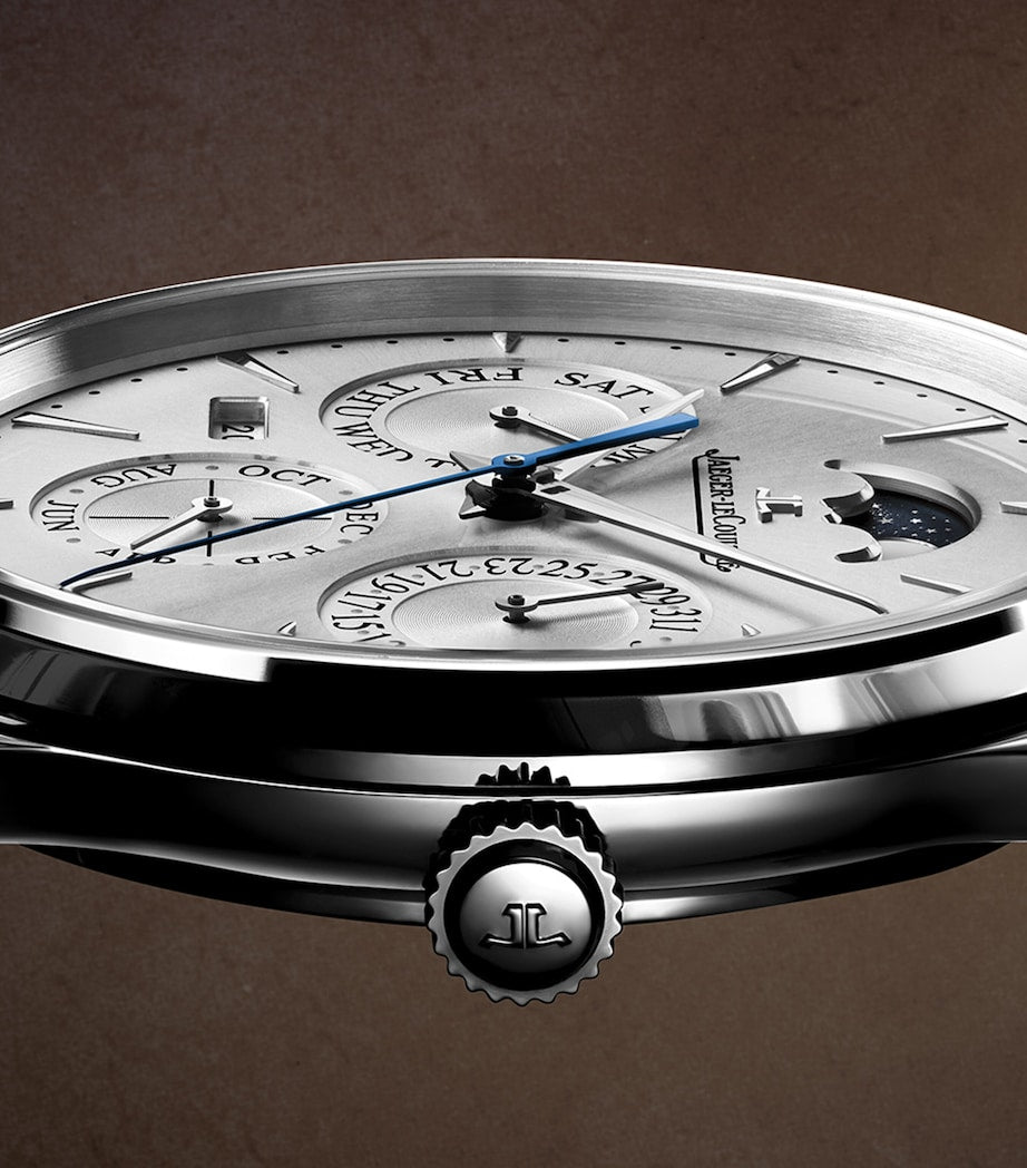 Stainless Steel Ultra Thin Perpetual Calendar Watch 39mm
