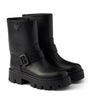 Prada Black Leather Biker Boots