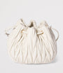 Miu Miu White Matelassé Nappa Leather Pouch