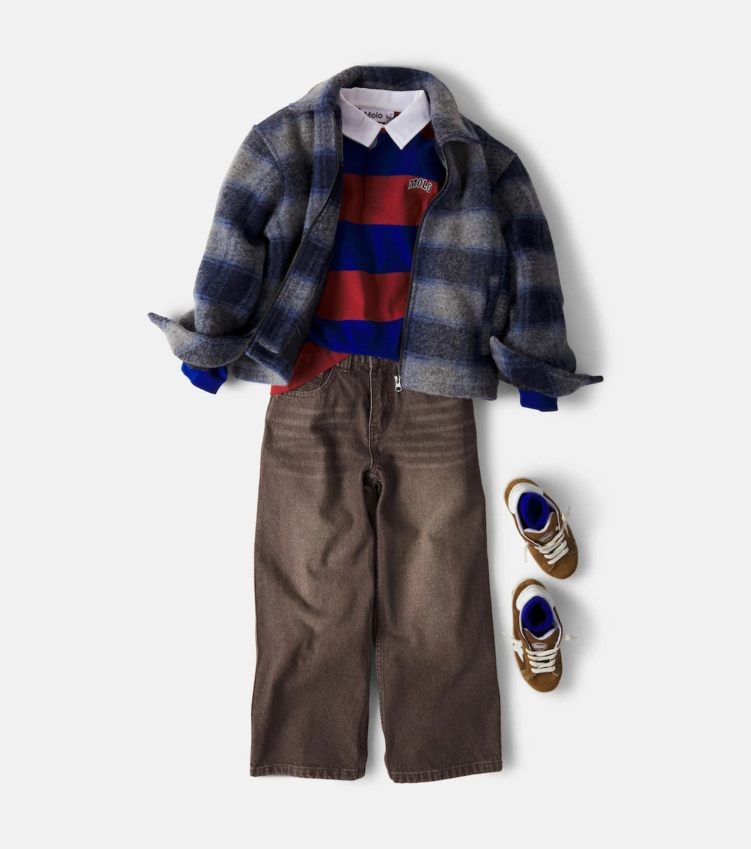 Molo - Relz striped cotton polo shirt
