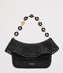 LOEWE Black x Paula's Ibiza Medium Raffia Ola Shoulder Bag