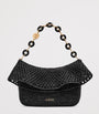 LOEWE Black x Paula's Ibiza Medium Raffia Ola Shoulder Bag