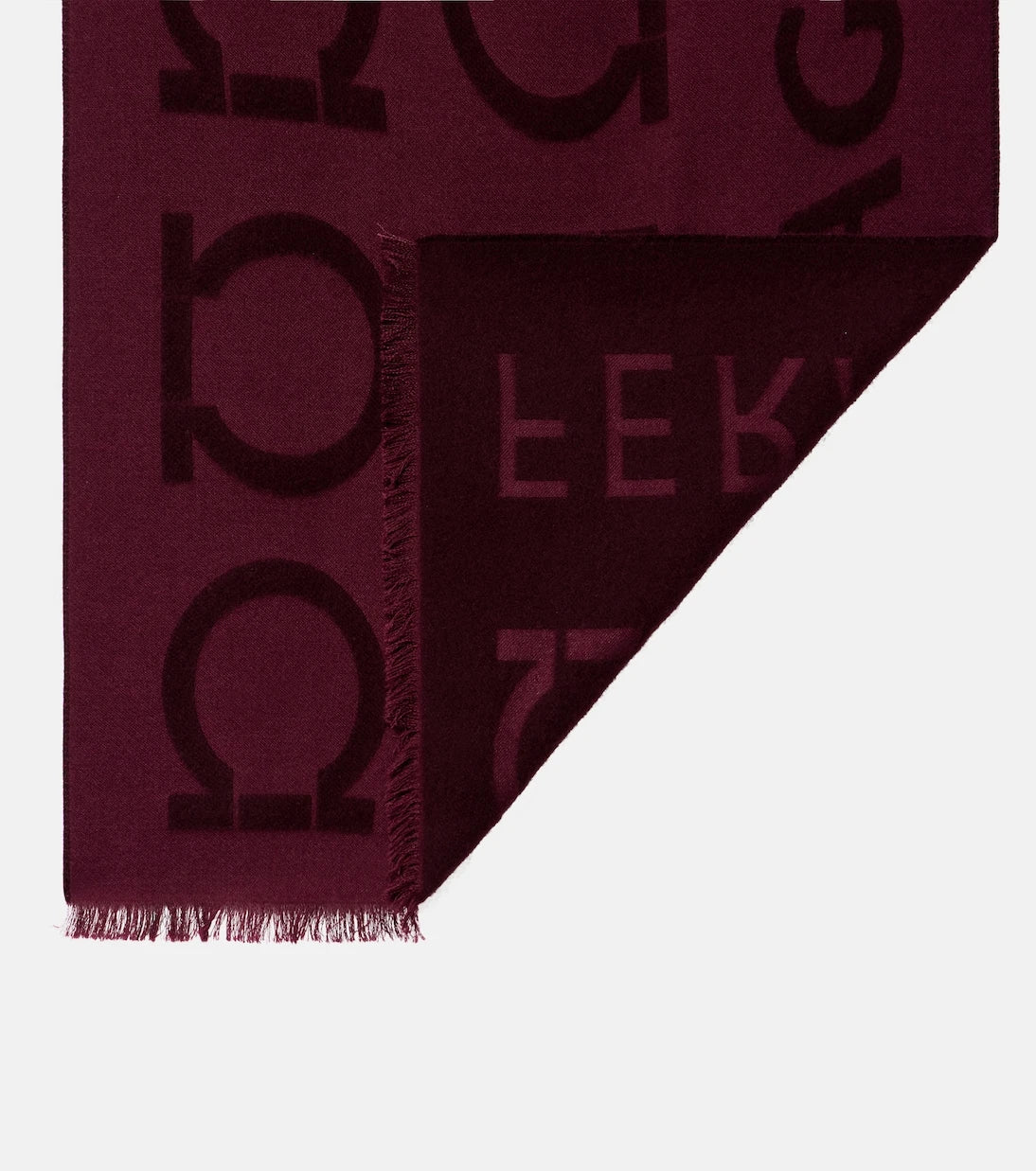 Ferragamo - Gancini wool and silk jacquard scarf