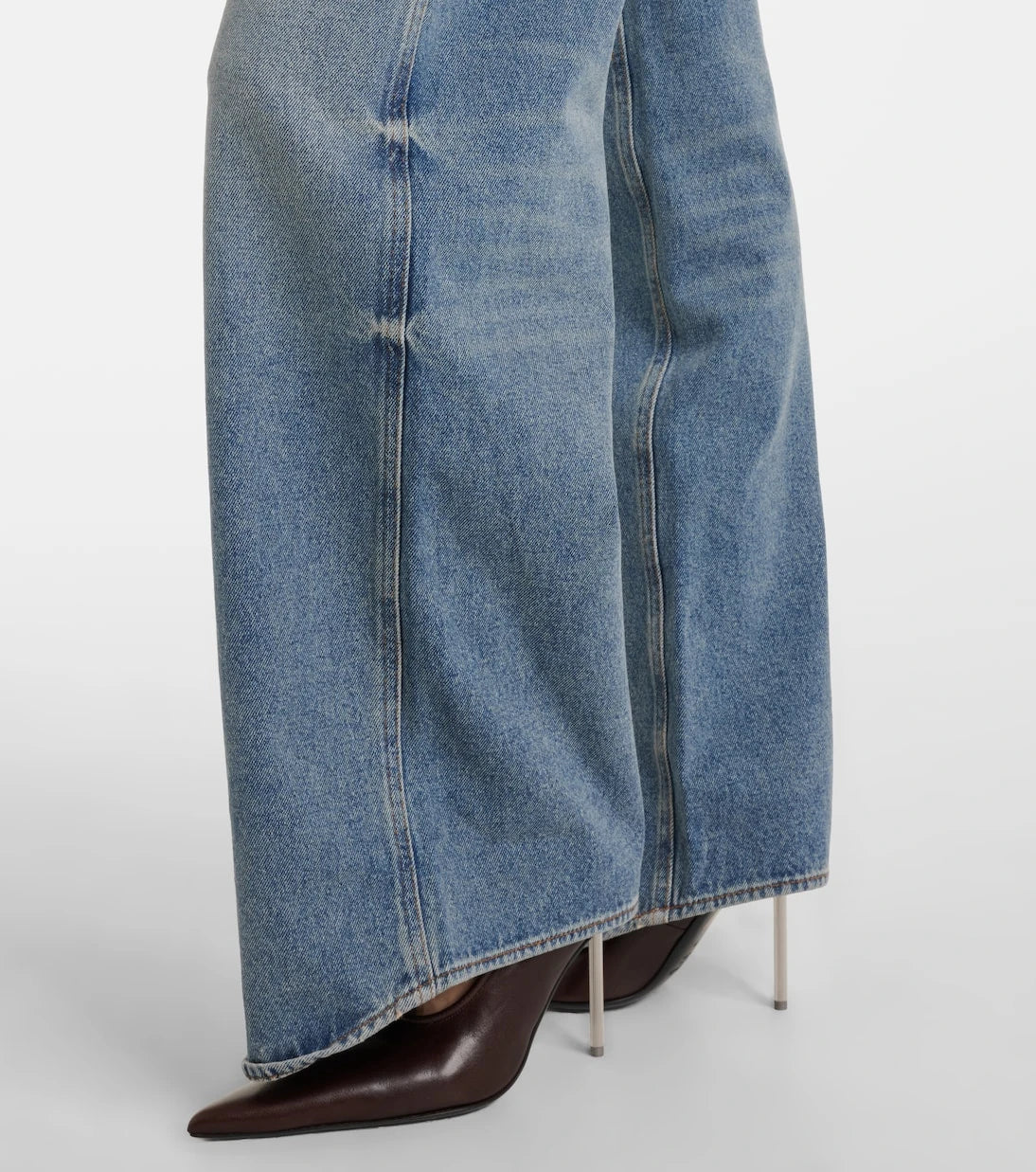 Courrèges - Logo wide-leg jeans