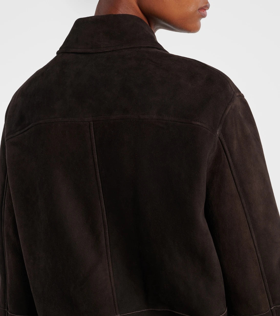 The Row - Gwena suede overshirt