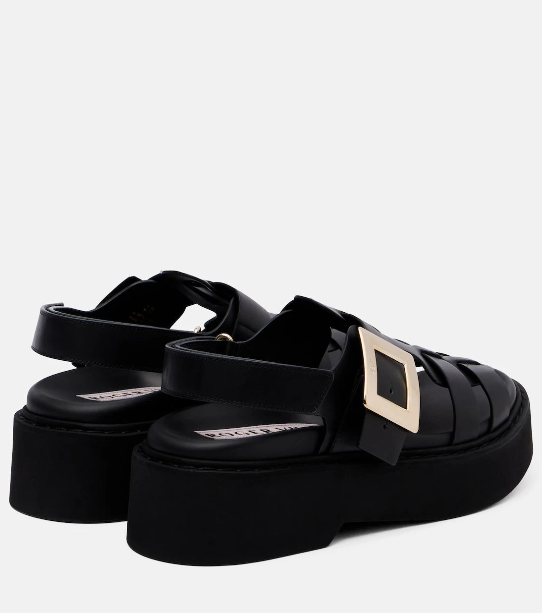 Roger Vivier - صنادل Viv' Rangers الجلدية بنعل سميك