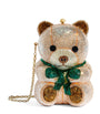 Embellished Harrods Bear Clutch Bag CHAMPAGNE PROSECCO