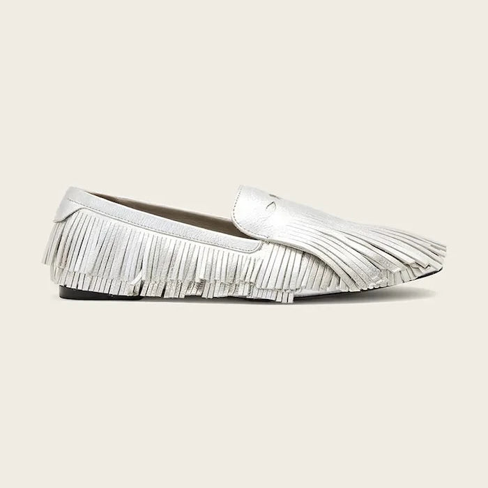 AllSaints Sandy Fringe Loafer Kadın Deri Mokasen