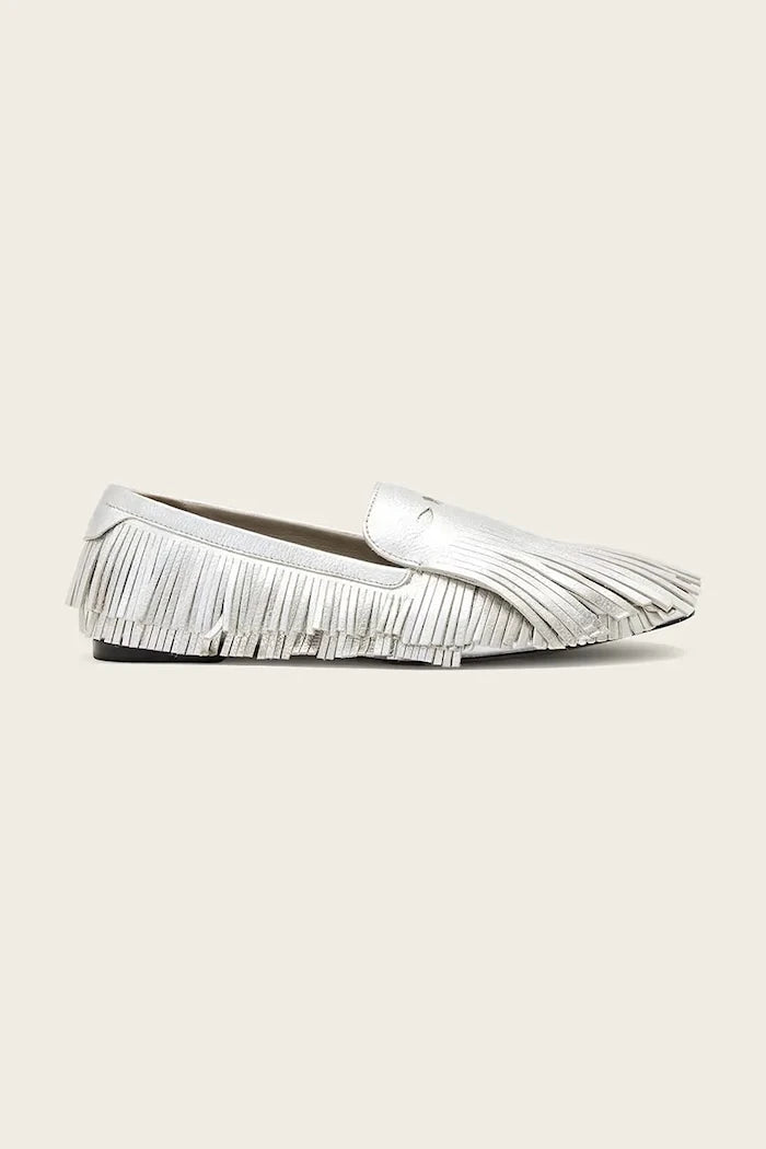 AllSaints Sandy Fringe Loafer Kadın Deri Mokasen