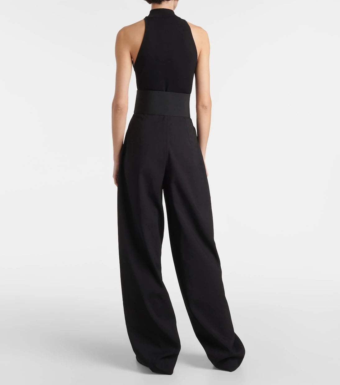 Alaïa - High-rise wool wide-leg pants