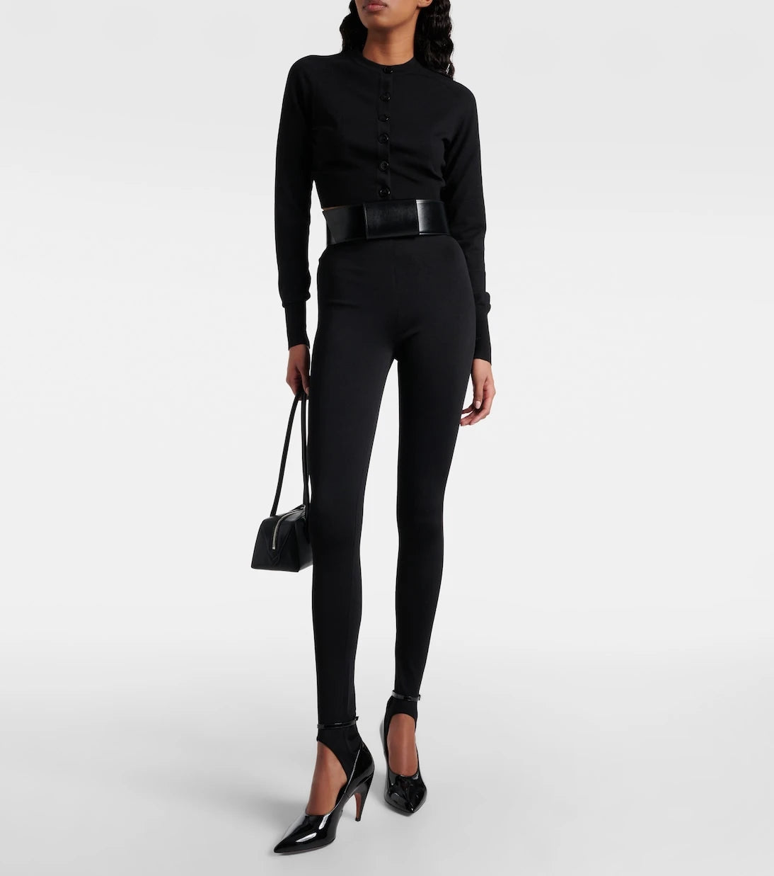 Alaïa - Cropped wool-blend cardigan