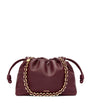 LOEWE Burgundy Leather Flamenco Purse