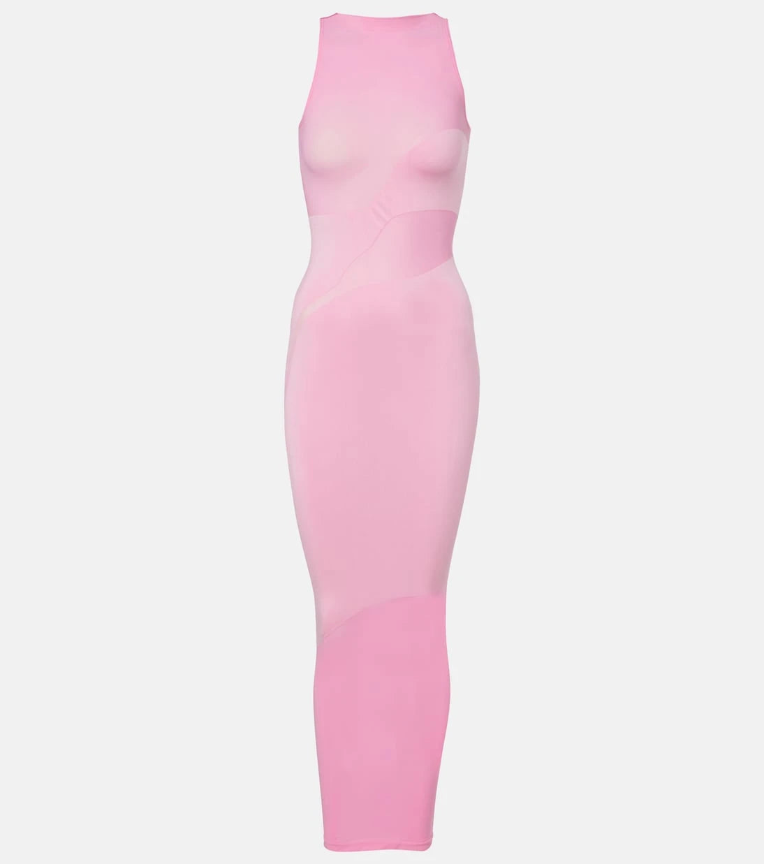Wolford - فستان ميدي بتصميم لوحات متدرجة اللون