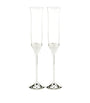Set of 2 Love Knots Toasting Flutes