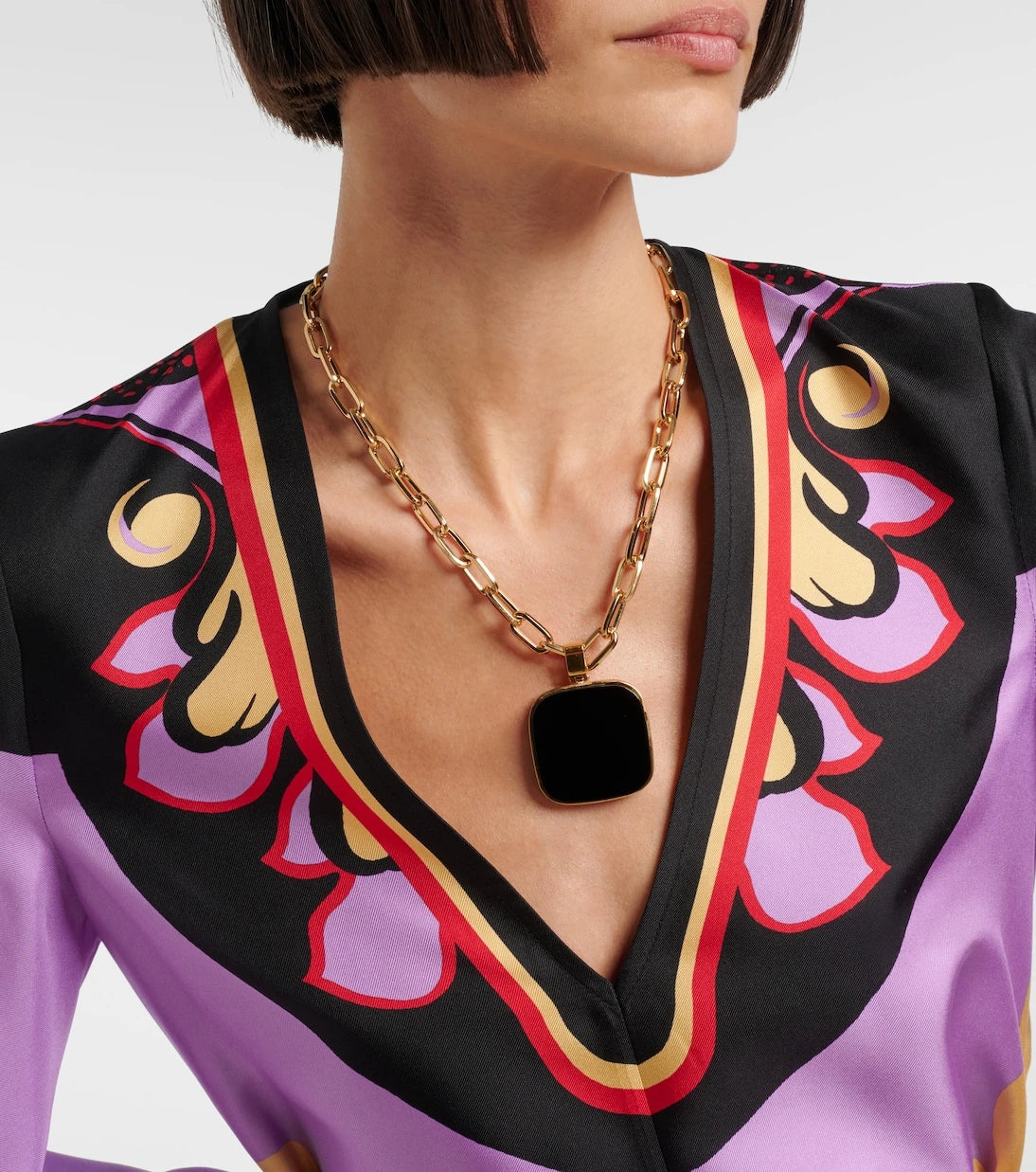 La DoubleJ - Onyx pendant necklace