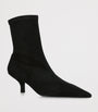 Black Suede Heeled Boots 55