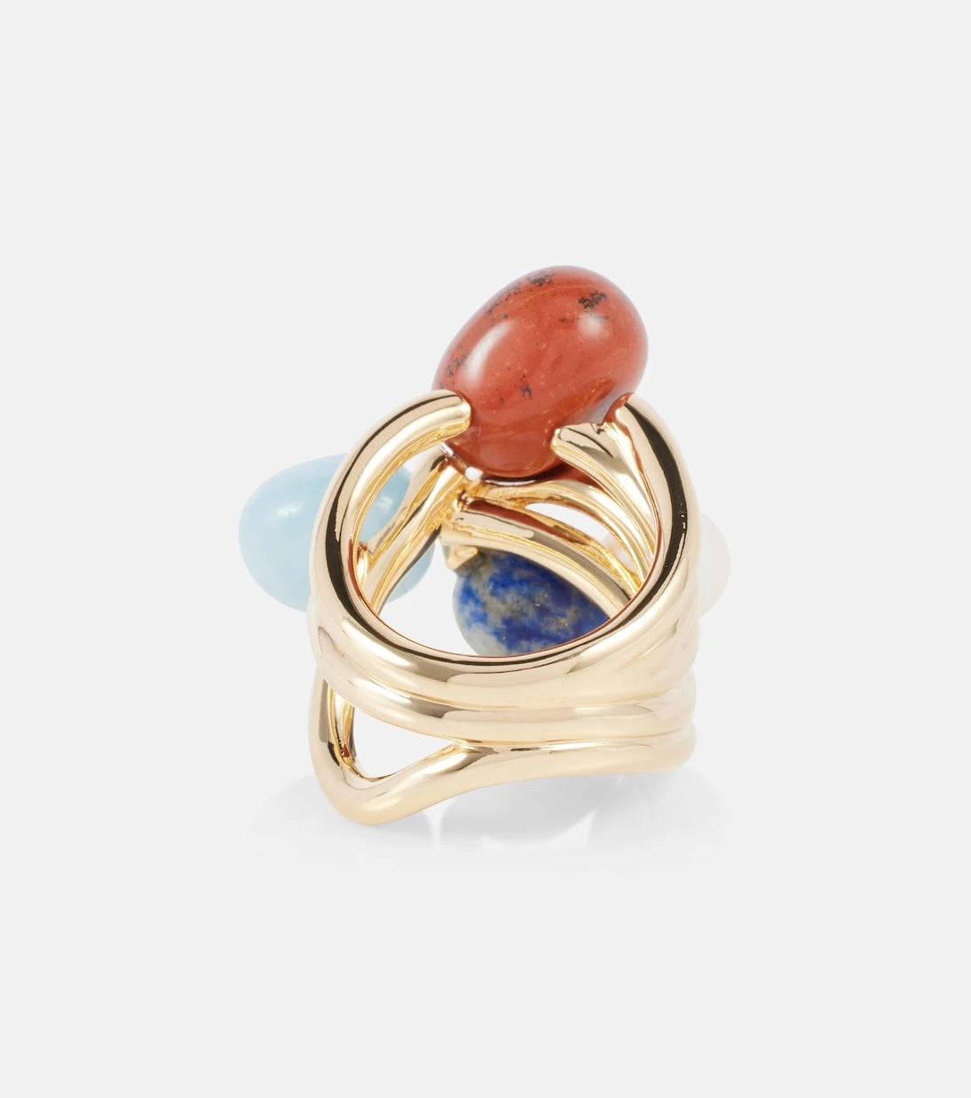 Zimmermann - Mellow gold-plated ring with gemstones