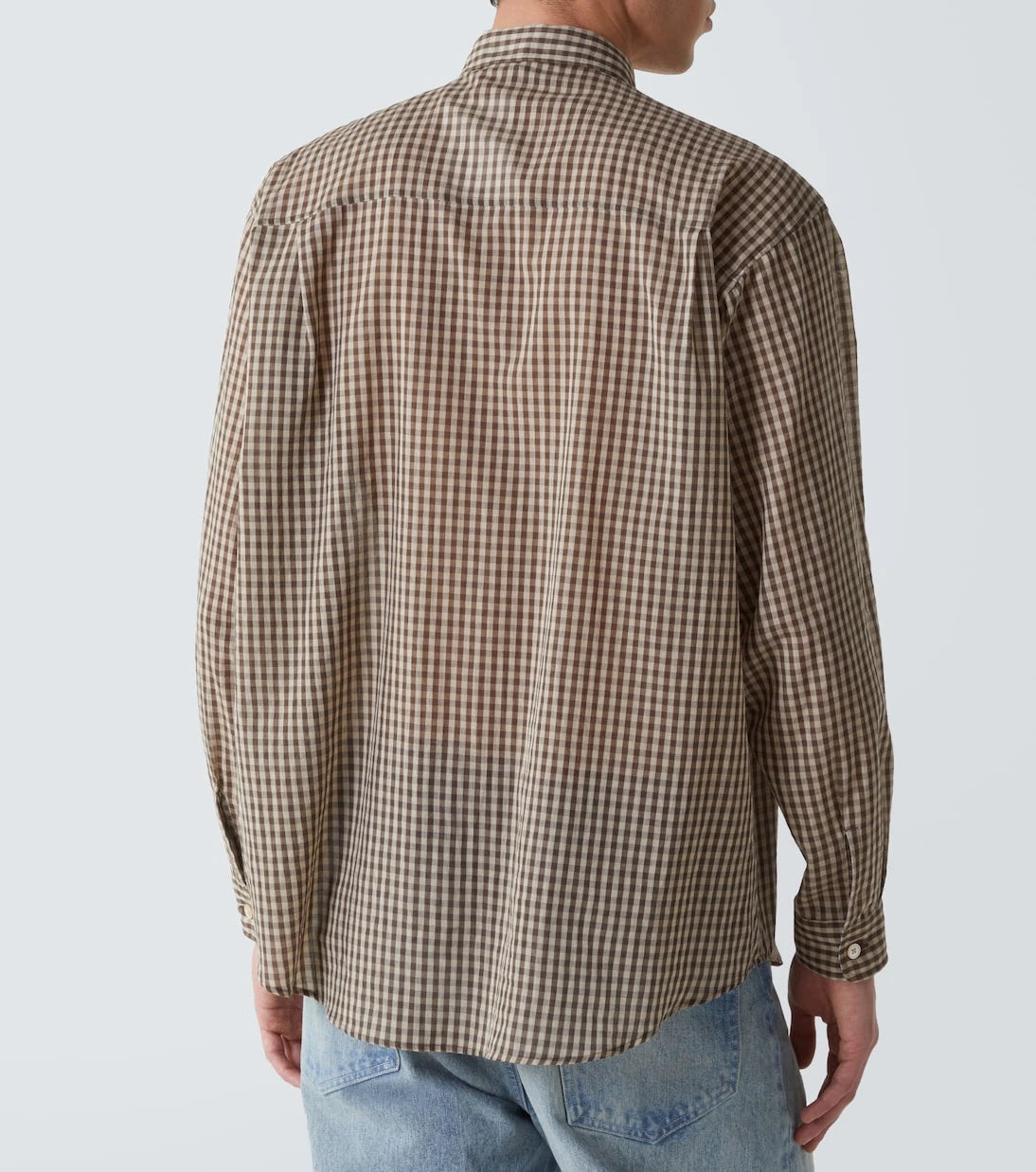 Auralee - Airy gingham cotton shirt
