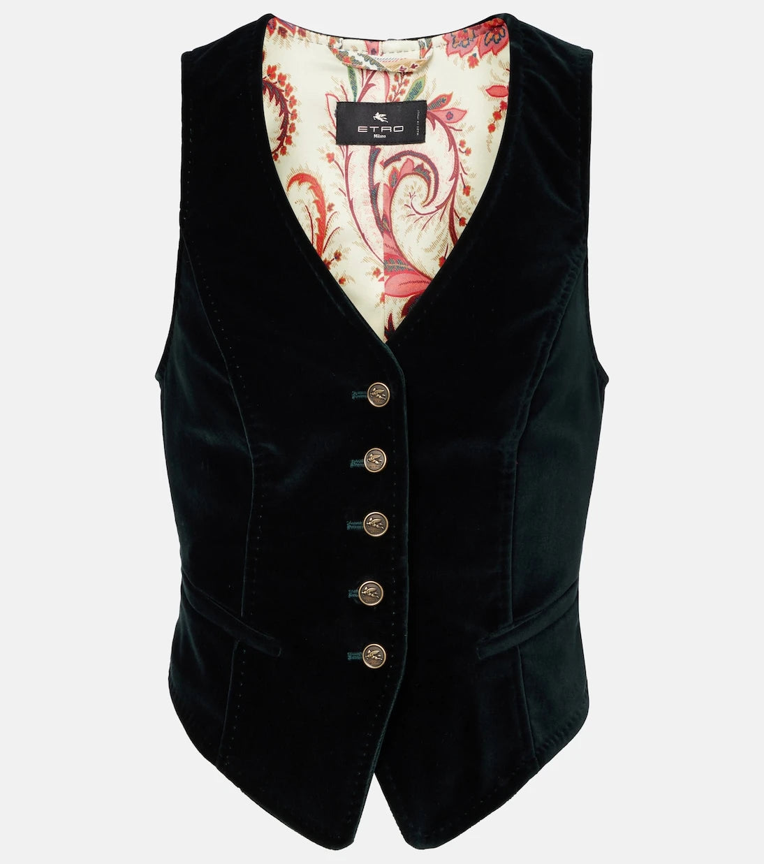 Etro - Cotton velvet vest