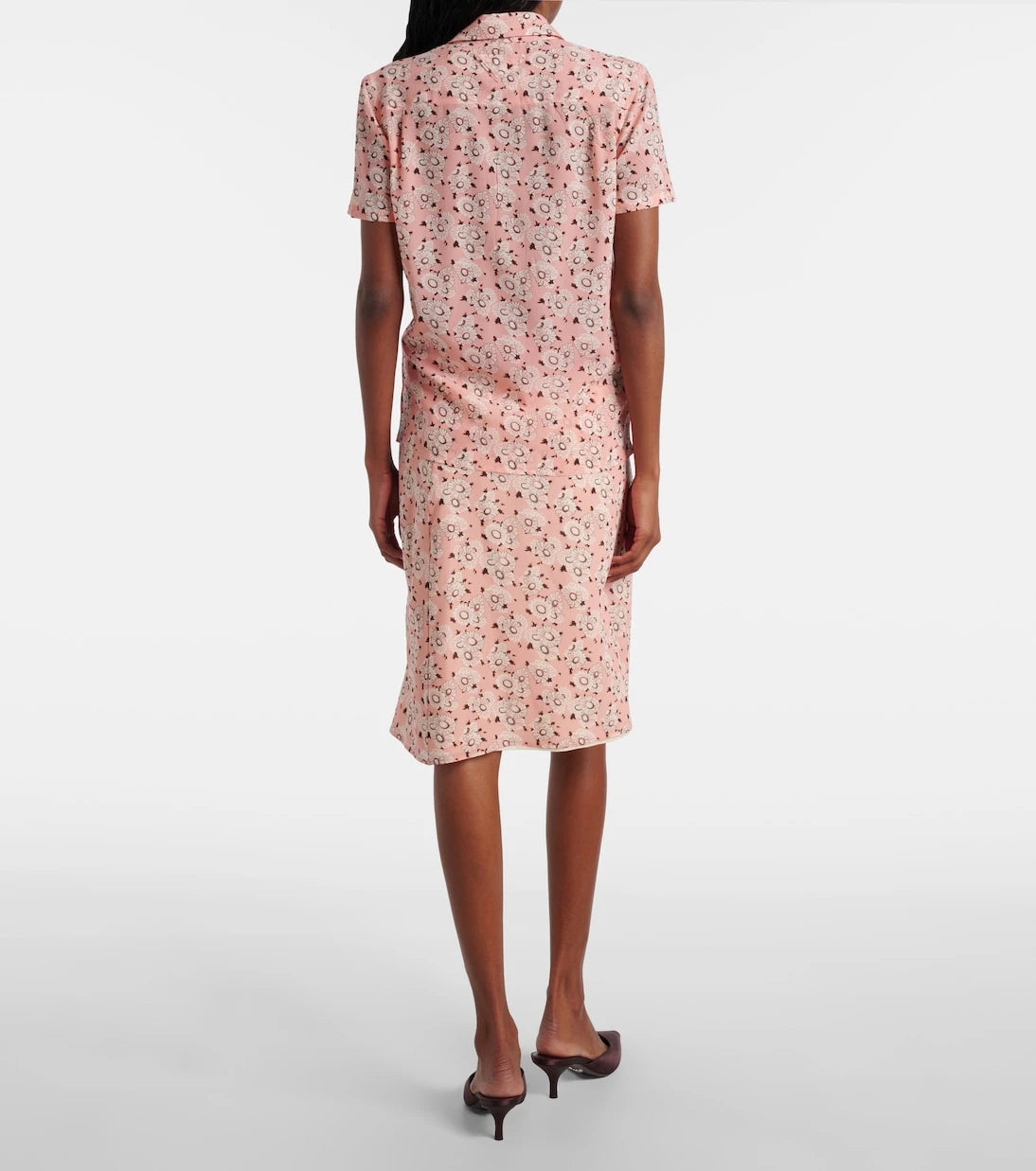 Prada - Floral silk-blend shirt