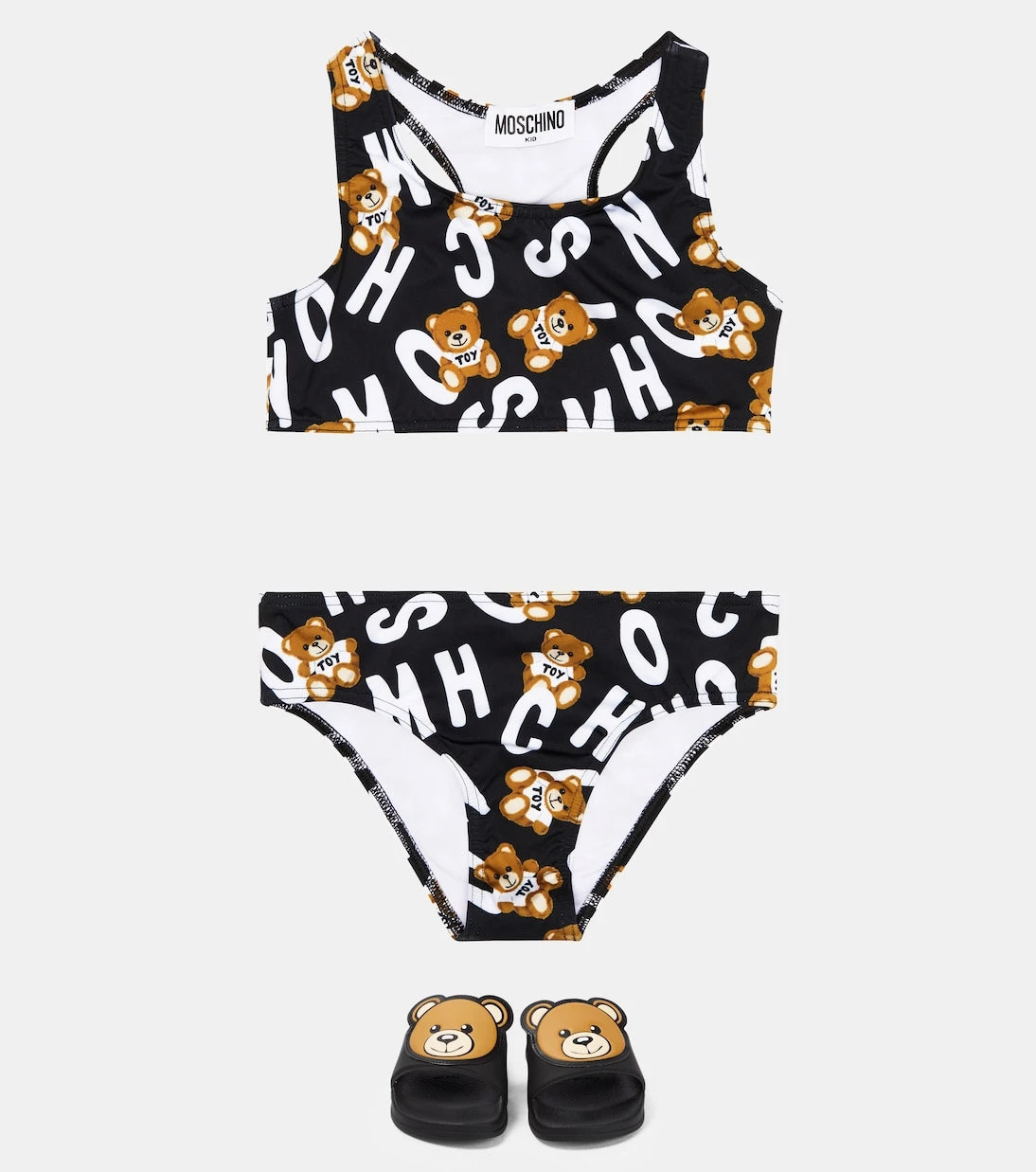 Moschino Kids - Logo rubber slides