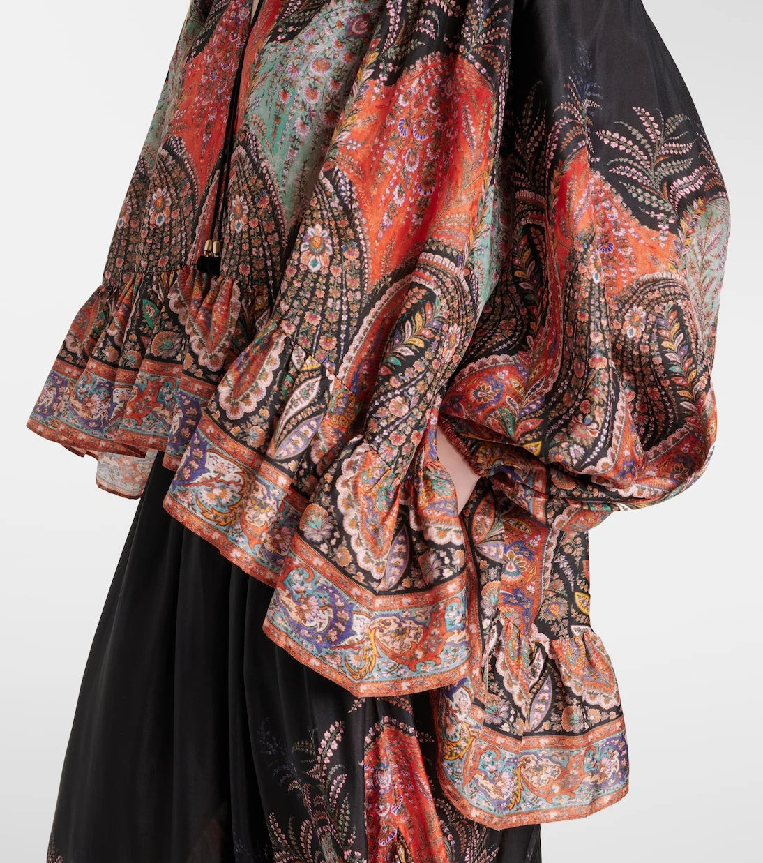 Zimmermann - Rhiannon ruffled silk top