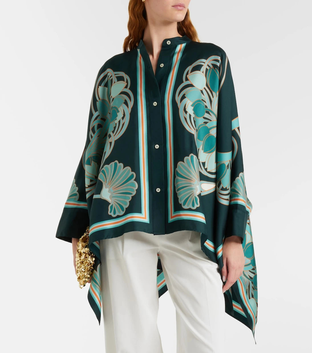 La DoubleJ - Foulard printed silk twill shirt