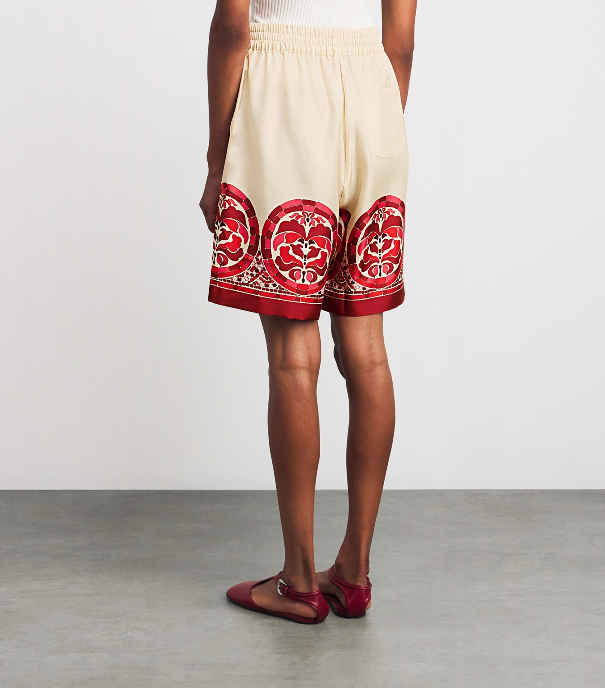 La Doublej Multi Silk Palazzo Shorts