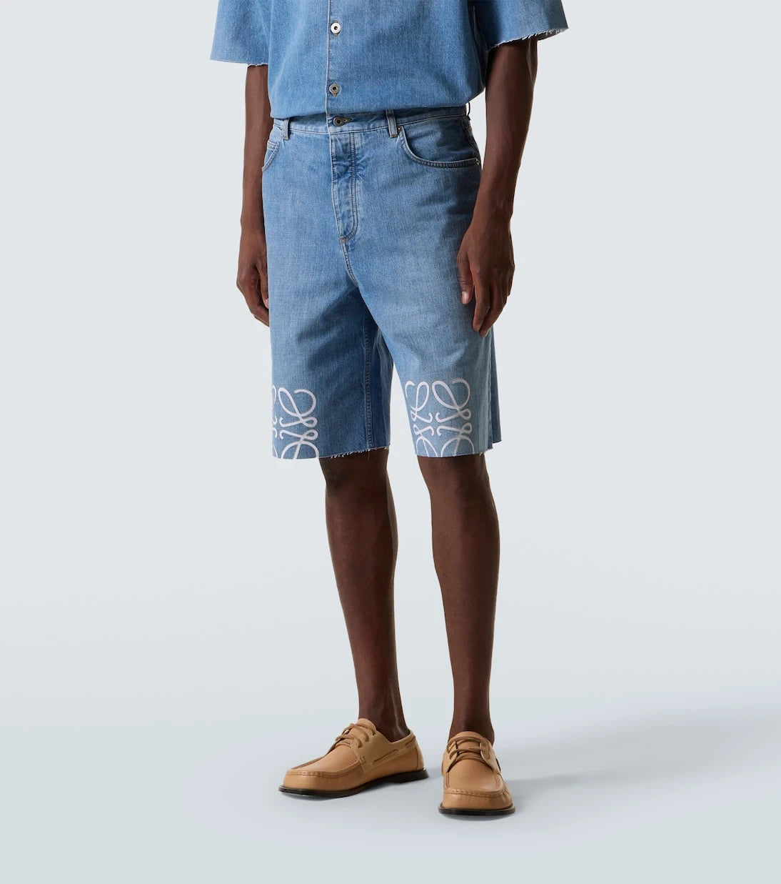 Loewe - Anagram denim shorts