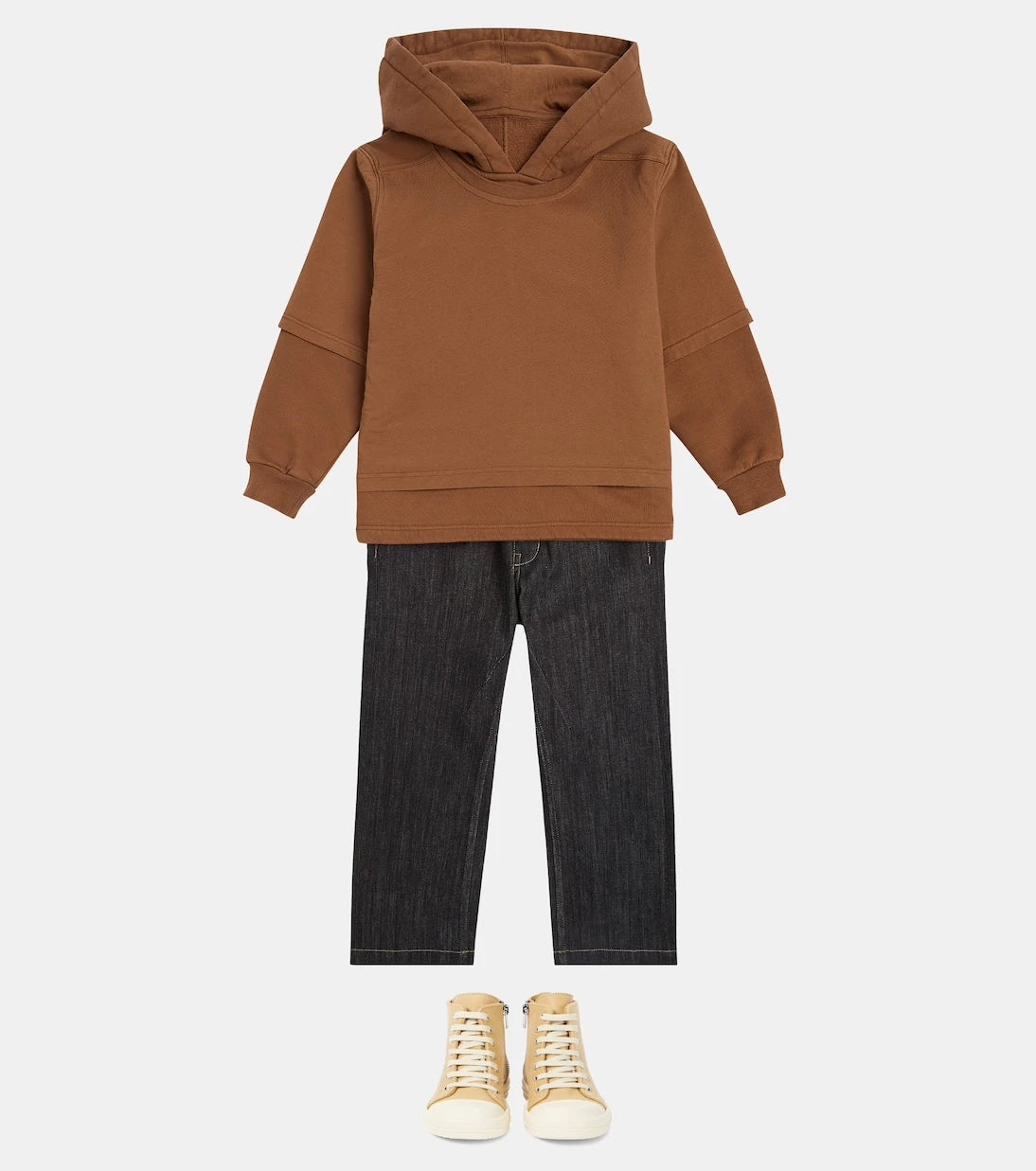 Rick Owens Kids - Denim high-top sneakers