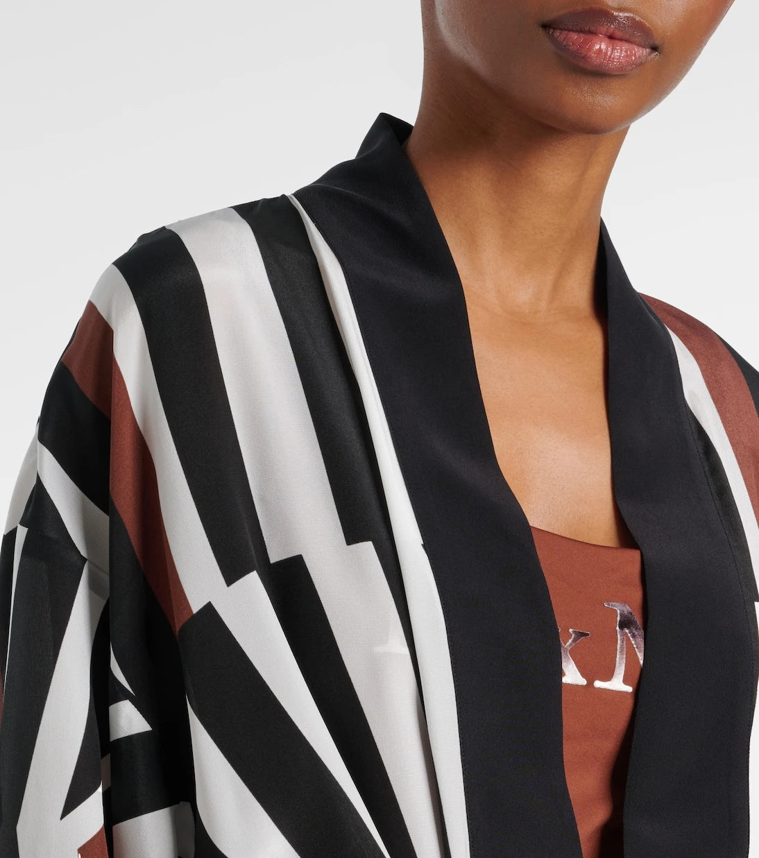 Max Mara - Ovatte striped beach cover-up