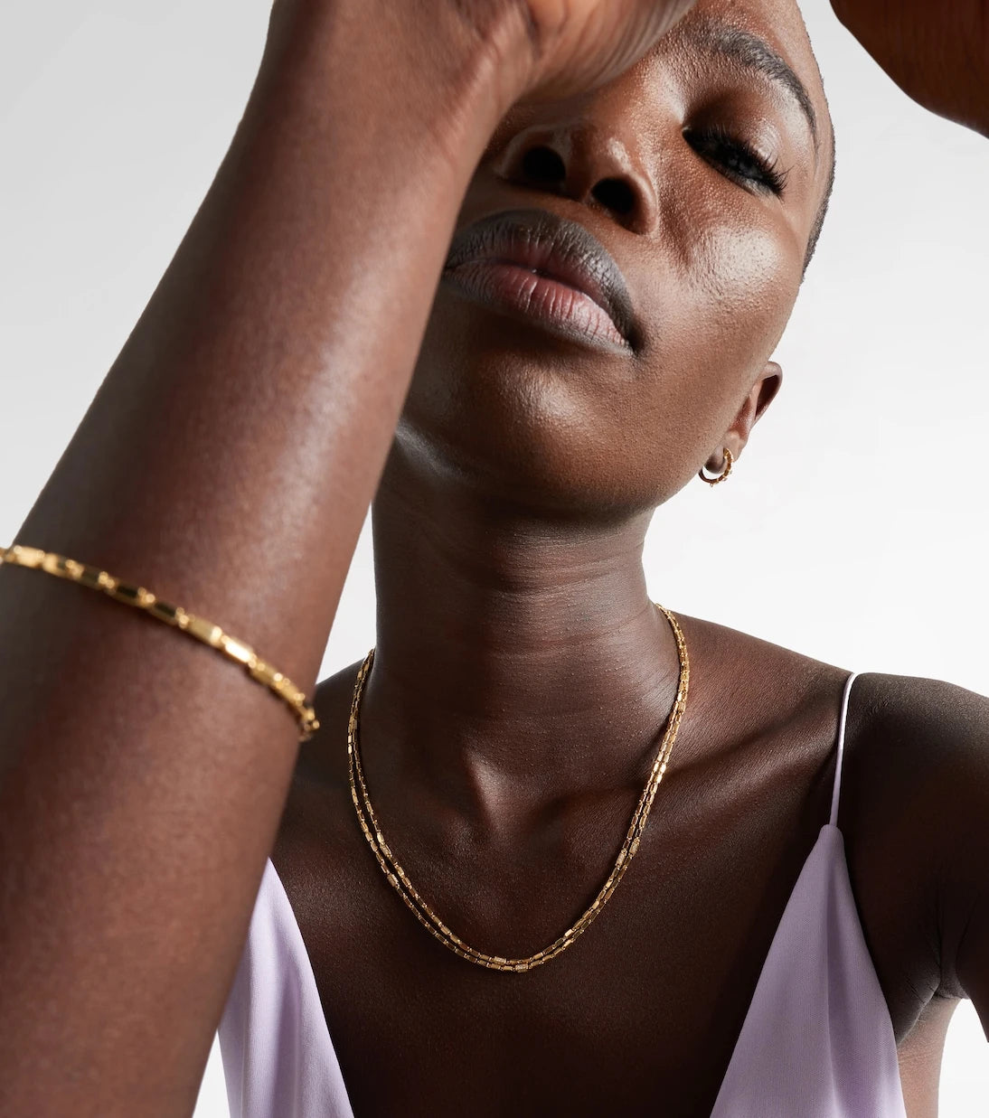 Suzanne Kalan - 18kt gold chain necklace with diamonds