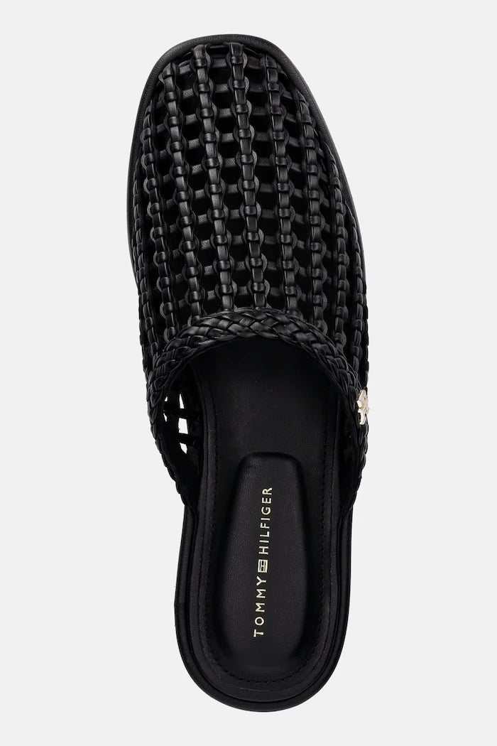 Tommy Hilfiger чехли дамски HILFIGER LEATHER MIX FLAT MULE