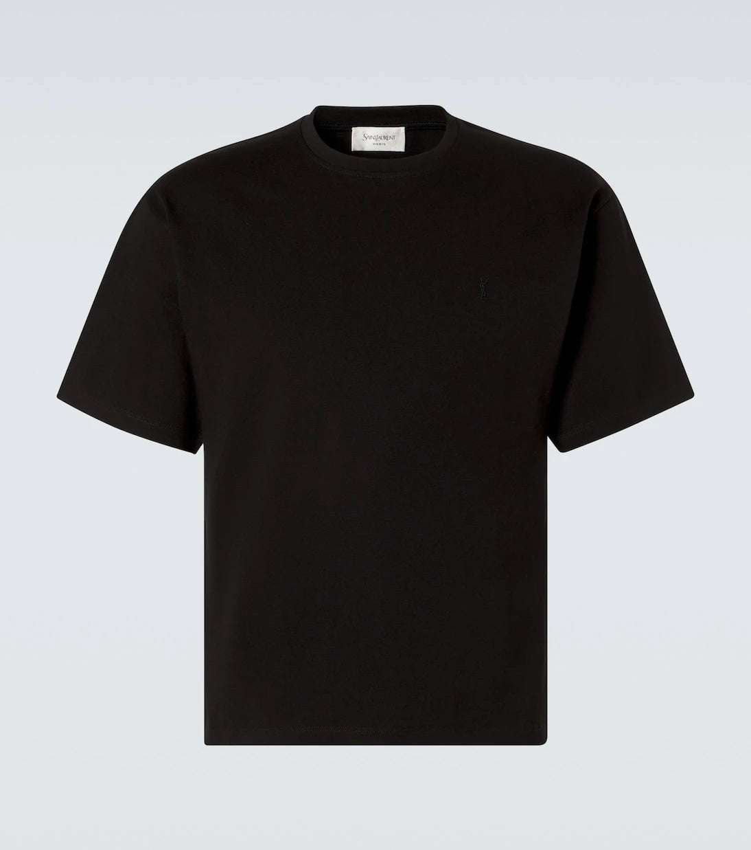 Saint Laurent - Cropped cotton jersey T-shirt